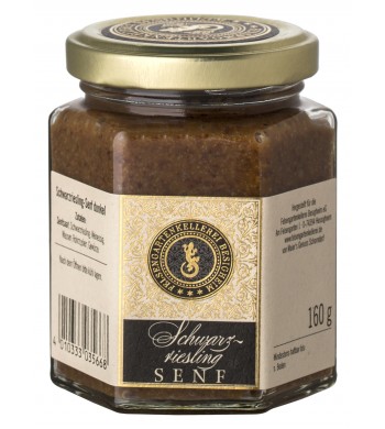 Schwarzrieslingsenf "dunkel", 160 ml