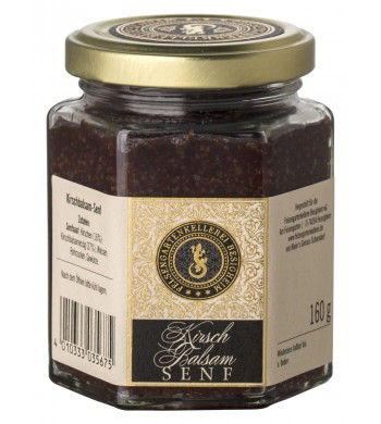 Kirsch Balsam Senf , großes Gl